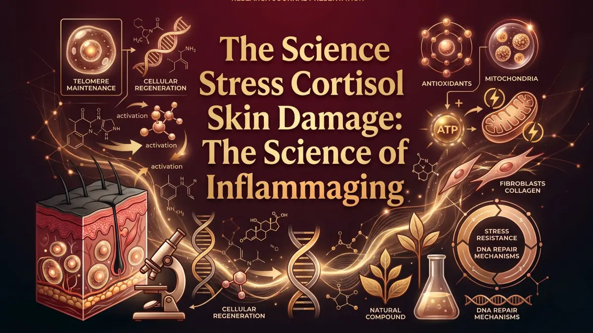 נזקי הסטרס והקורטיזול בעור: המדע של Inflammaging וניורוקוסמטיקה