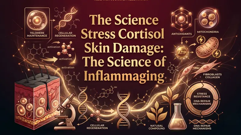 נזקי הסטרס והקורטיזול בעור: המדע של Inflammaging וניורוקוסמטיקה